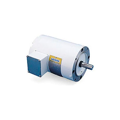 Leeson Motors Motor Washdown Motor-1/2HP, 208-230/460V, 1725/1425RPM, TEFC, ROUND, 1.15 SF, 74 Eff.