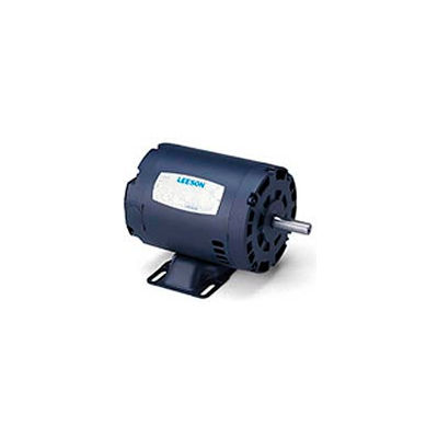 Leeson 131986.00, Premium Eff., 5 HP, 3515 RPM, 208-230/460V, 184T, DP, Rigid