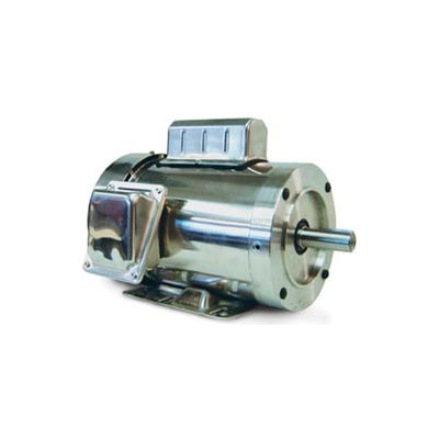 Leeson Motors Motor Washdown Motor-1.5HP, 115-208/230V, 1800RPM, TEFC, RIGID C, 1.15 SF, 75 Eff.