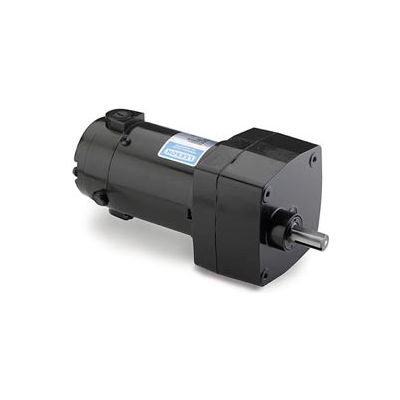 Leeson M1125003.00, 1/17 HP, 60 RPM, 90VDC, TENV, PZ, 30:1 Ratio, 56 In-Lbs