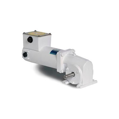 Leeson M1125280.00, 1/4 HP, 62 RPM, 12VDC, TENV, 13, 40:1 Ratio, 135 In-Lbs