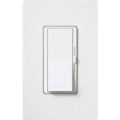 Lutron Diva® Preset Dimmer With Locator Light, Single Pole, 120V, 300W, White