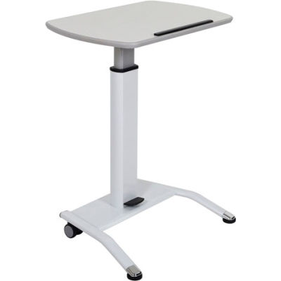 Luxor® Pneumatic Height Adjustable Lectern - White