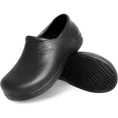 Genuine Grip® Men's Injection Clogs, Size 7W, Black