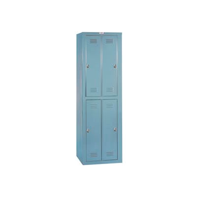Lyon Apparel Locker DD6304WC - 4 Person w/ Combination Locks - Gray