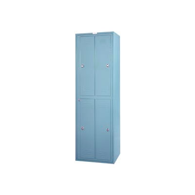Lyon 4 Hanging Garment Locker w/ Key Lock DD6404W - Gray