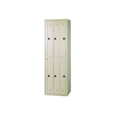 Lyon 6 Hanging Garment Locker w/ Turn Lock DD6406TL - Gray