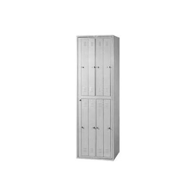 Lyon 8 Hanging Garment Locker w/ Turn Loc DD6408TL - Gray