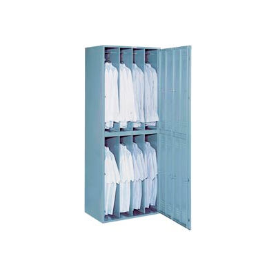 Lyon 8 Hanging Garment Widebody Locker w/ Key Lock DD6408W - Gray