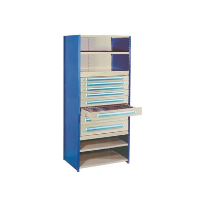 Modular Drawer For 24"D Shelving, 4"H Gray