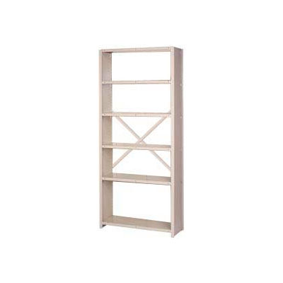 Lyon Steel Shelving 20 Gauge 36"W x 24"D x 84"H Closed Sides, Open Back 6 Shelves Py Starter