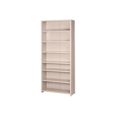 Lyon Steel Shelving 20 Gauge 48"W x 12"D x 84"H Closed Style 8 Shelves Py Add-On