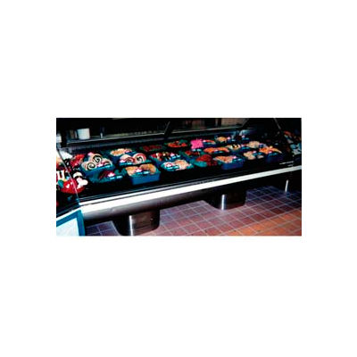 Fluted Bowl, 10-1/2"L x 12"W x 3"H, Plastic, Black