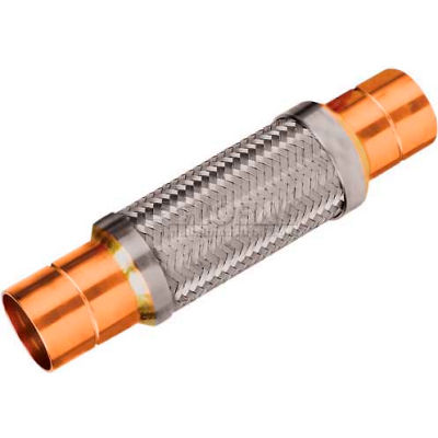 Braided Stainless Steel Hose w/ Copper Sweat Ends - 8-1/2" L