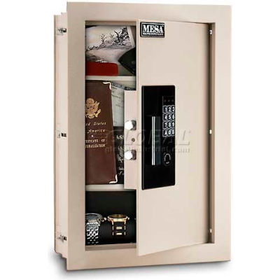 Mesa Safe Residential Safes Expandable Depth Wall Safe MAWS2113E - 15"W x 3-1/4-6"D x 22-1/8"H