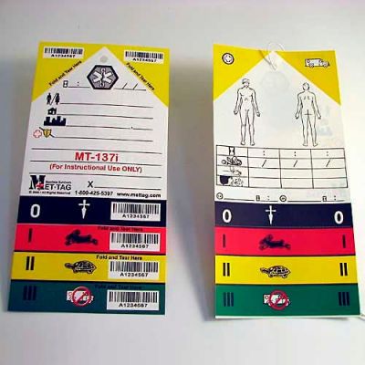 Mayday Triage Tag, TR02, Symbols Only