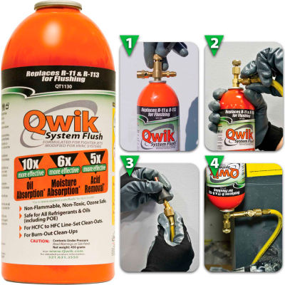 Qwik System Flush® Orange QT1130 - 1 Lb. Aerosol Container