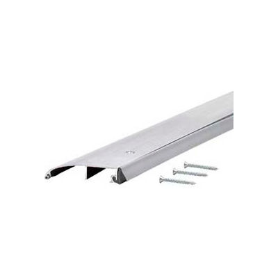 M-D Bumper Threshold With Insert, 72in L, 3-3/8in W, Aluminum - Weather
