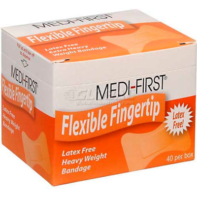 Flexible Fingertip Bandage, Extra Heavy Weight, 40/Box