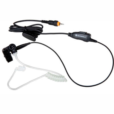 CLP Series Surveillance Earpiece with Inline Push To Talk