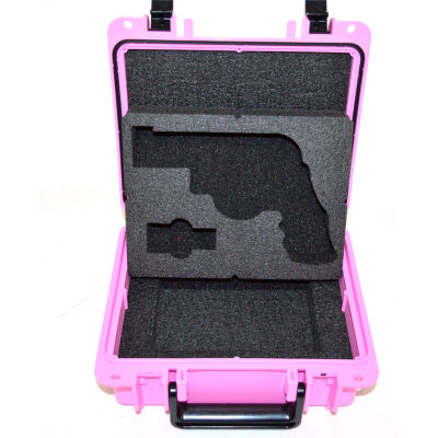Quick Fire Pistol Case With Ruger & S&W Inserts QF300PKRL1 Watertight, 10-11/16x9-3/4x4-13/16 Black