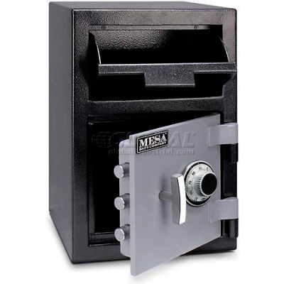 Mesa Safe B-Rate Depository Safe MFL2014C Front Loading, Manual Combo Lock, 14"W x 14"D x 20-1/4"H