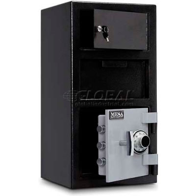 Mesa Safe B-Rate Depository Safe MFL2014C-OLK Front Loading Combo Lock-Keyed Exterior, 14"x14x27-1/4