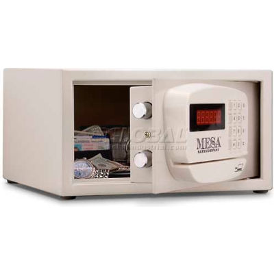 Mesa Safe Hotel & Residential Electronic Security MH101E Keyed Differently, 15"W x 10"D x 7"H, White