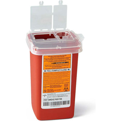 sharps needle medline disposal phlebotomy quart biohazard ounce medical waste globalindustrial