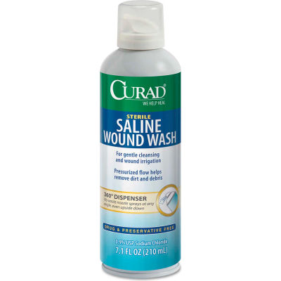 Curad® Sterile Saline Wound Wash, 7.1 oz. Bottle