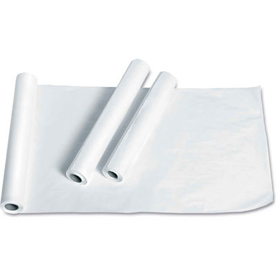 Medline NON24322 Deluxe Smooth Exam Table Paper, 18"W x 225'L, White, 12 Rolls/Carton
