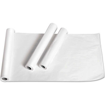 Medline NON24324 Deluxe Crepe Exam Table Paper, 18"W x 125'L, White, 12 Rolls/Carton