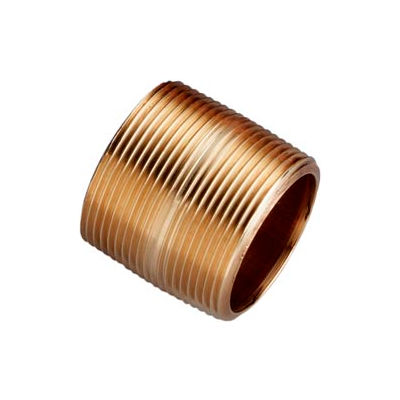 1/4 In. X Close Lead Free Red Brass Pipe Nipple - 140 PSI - Domestic - Pkg Qty 75