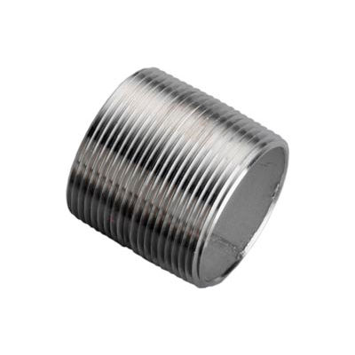 Ss 304/304l Schedule 40 Welded Pipe Nipple 3/8xclose Npt Male - Pkg Qty 125