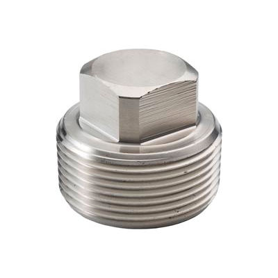 Ss 316 Barstock Square Head Plug 1/4" Npt Male - Pkg Qty 50