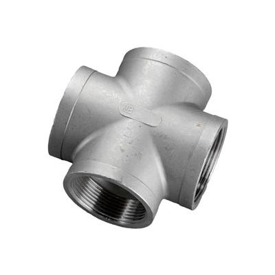 Class 150 Stainless Steel 304 Cast Pipe Fitting 3/8 NPT Female Cross 