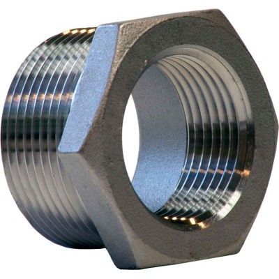 3/4" X 1/2" 304 Stainless Steel Bushing - MNPT X FNPT - Class 150 - 300 PSI - Import