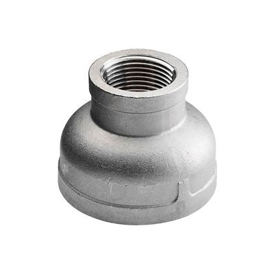 Iso Ss 316 Cast Pipe Fitting Reducing Coupling 1-1/2" X 1" Npt Female - Pkg Qty 10