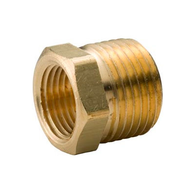 Brass Yellow Barstock 3/8" X 1/8" Hex Bushing Npt Male X Female - Pkg Qty 75