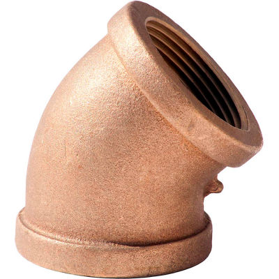 1-1/4 In. Lead Free Brass 45 Degree Elbow - FNPT - 125 PSI - Import