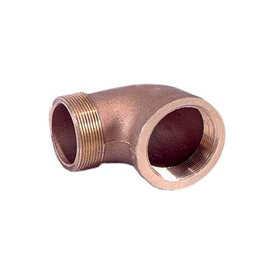 Brass 125 Lb Lead Free Fitting 2-1/2" 90 Degree Street Elbow Npt Male X Female - Pkg Qty 2