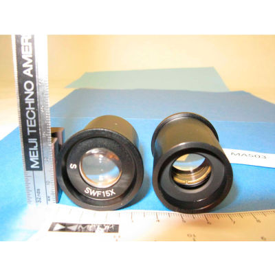 Meiji Techno MA503 Super Wide Field 15X Eyepieces (Paired), Field No. 15.4