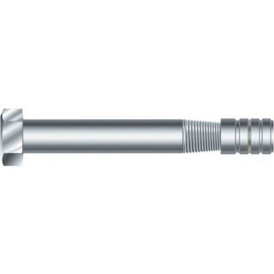 Taper Bolt Anchor w/ Expansion Nut - 1/2 x 2-7/8" - Grade 5 - Steel - Zinc - Made In USA - Pkg of 25