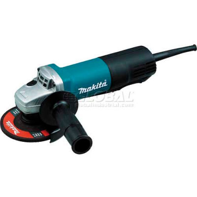 Makita® 4-1/2" Angle Grinder, 9557PB, 7.5 Amp, 10,000 RPM, 5/8"-11, AC/DC, Lock-Off, Lock-On