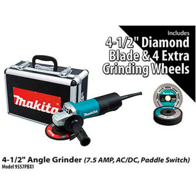 Makita® 9557PBX1 4-1/2" Angle Grinder Power Pack