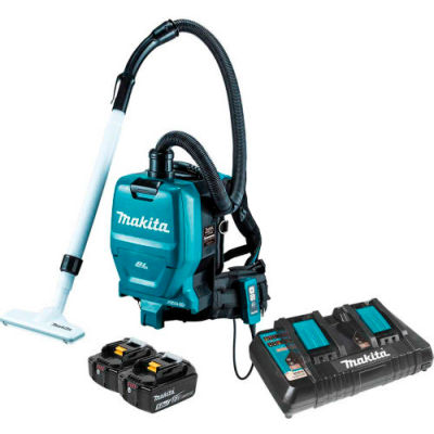 Makita XCV05PT 18V X2 36V Brushless Cordless 1/2 Gal HEPA Filter Backpack Dry Dust Vacuum Kit 5.0Ah