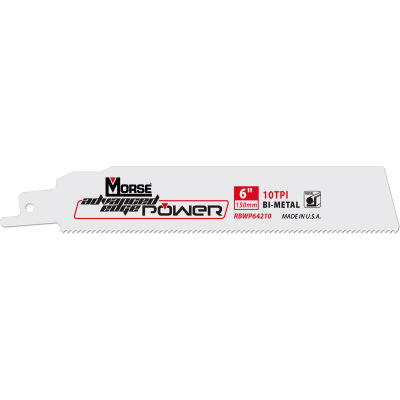 M.K. Morse 392174 Advanced Edge Power® Bi-Metal Reciprocating Saw Blades 12"L x 1"W 18 TPI 25PK