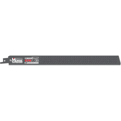 M.K. Morse 405775 Carbide Tipped Reciprocating Saw Blades 12"L x 1"W, 8 TPI, 5 PK