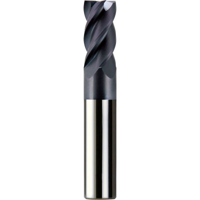 Aexit 1/4 Round End Mills Shank 1/4 Cutting Dia Straight Shank 4 Flutes End Square Nose End Mills Mill 4pcs 