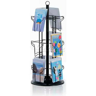 Marv-O-Lus Countertop Greeting Card Display, 12 Pockets, Black, UDR12B